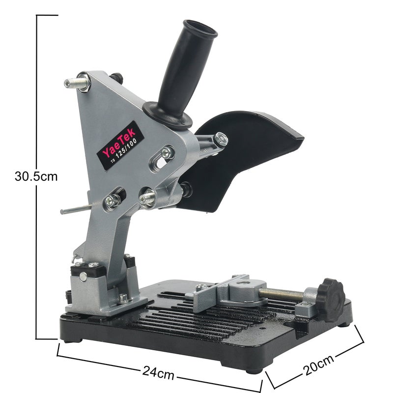 YaeTek Angle Grinder Stand Grinder Holder Cutter Support Cast Iron base 100mm 125mm (4in-5in.) - Image 2
